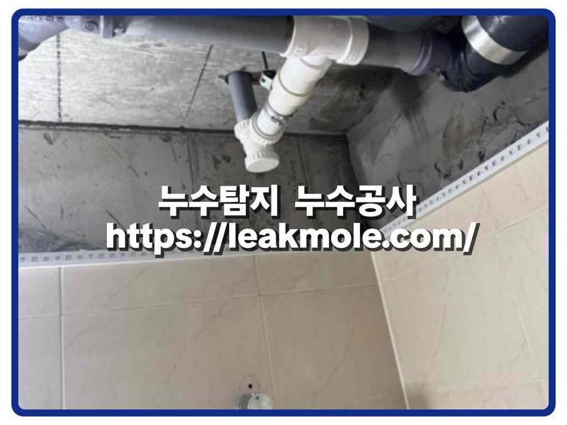 누수탐지 현장 작업 사진 2