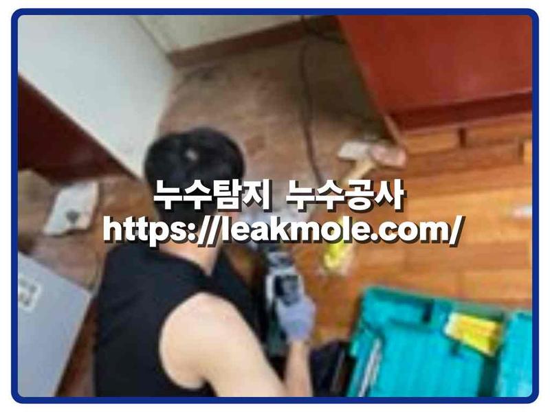누수탐지 현장 작업 사진 4